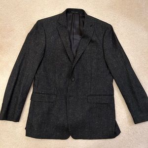Calvin Klein Wool Black Sports Coat Blazer Size 44R